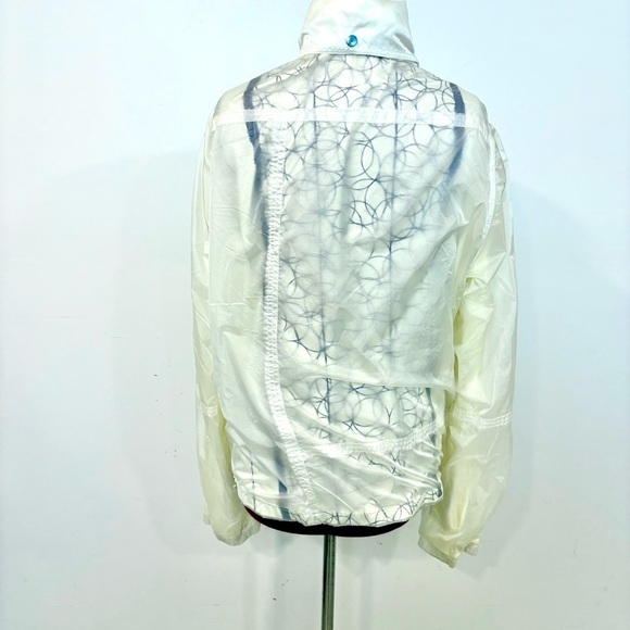 Diesel Windbreaker White Jacket Design Multi Pocket Design Unisex Women L Mens S - Picture 2 of 12